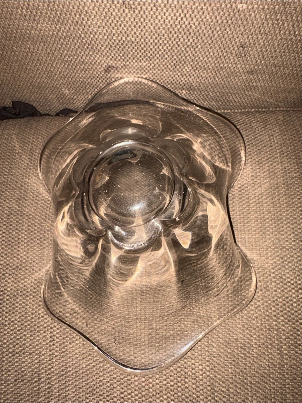 Vintage Canterbury by Duncan   Miller Clear Glass Flower-Shaped Decorative Bowl